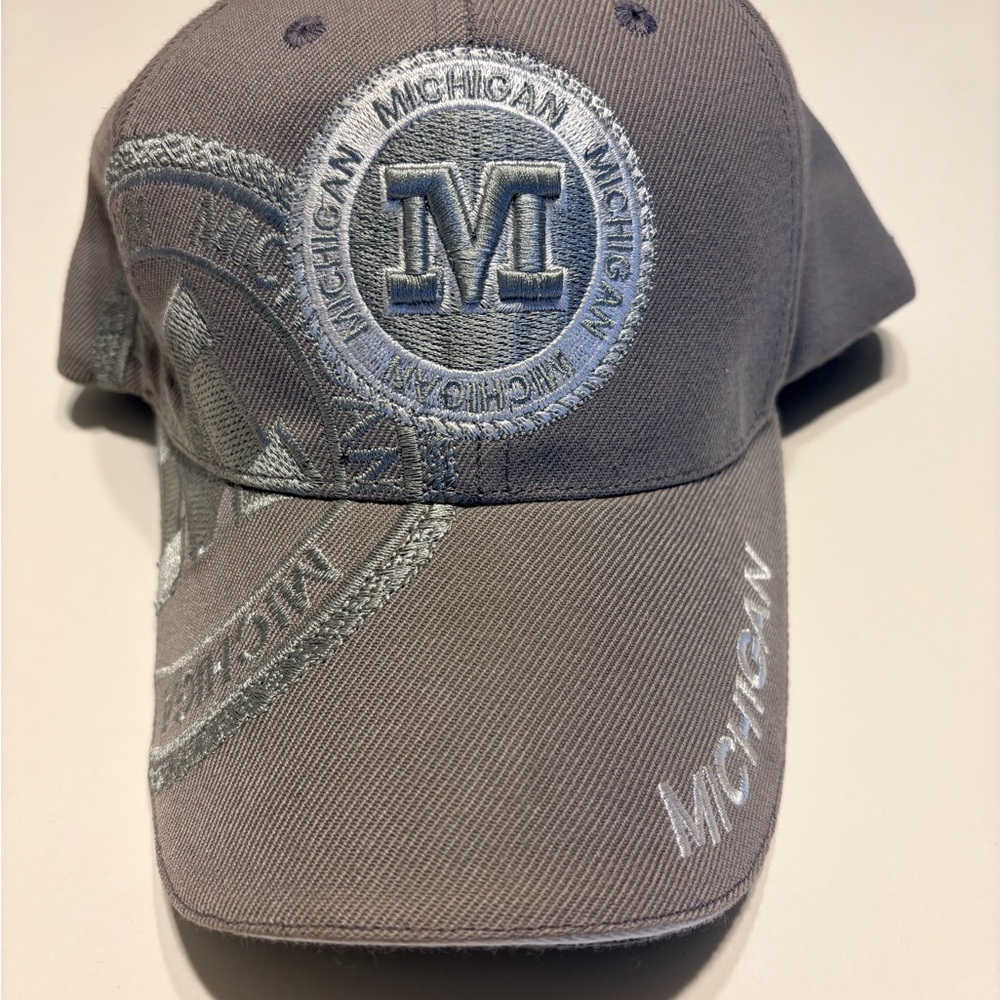 Michigan Colors Dad Hat Gray Adjustable